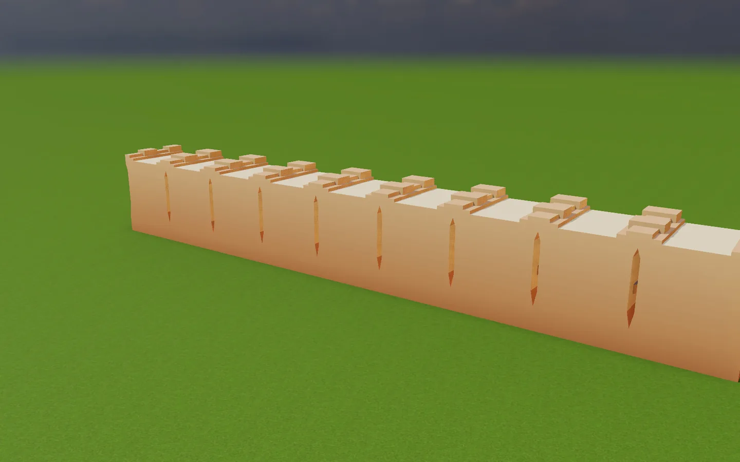A run of wall
