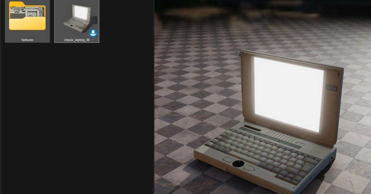 A full-blown realtime renderer for your 3D-models that runs inside Windows Explorer: thumbnails of t